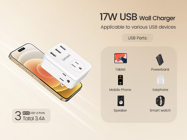 17W USB Wall Charger