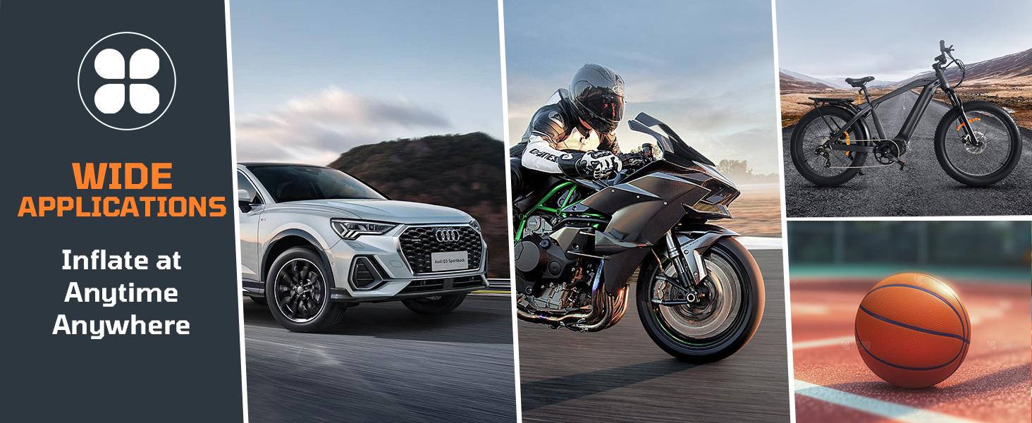 portable mini air compressor tire inflator