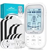 Easy@Home Electronic TENS Unit: Pain Relief Therapy - EMS Pulse Massager Rechargeable Machine - D...