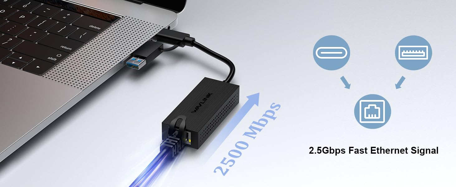 2.5Gbps USB to Ethernet Adapter