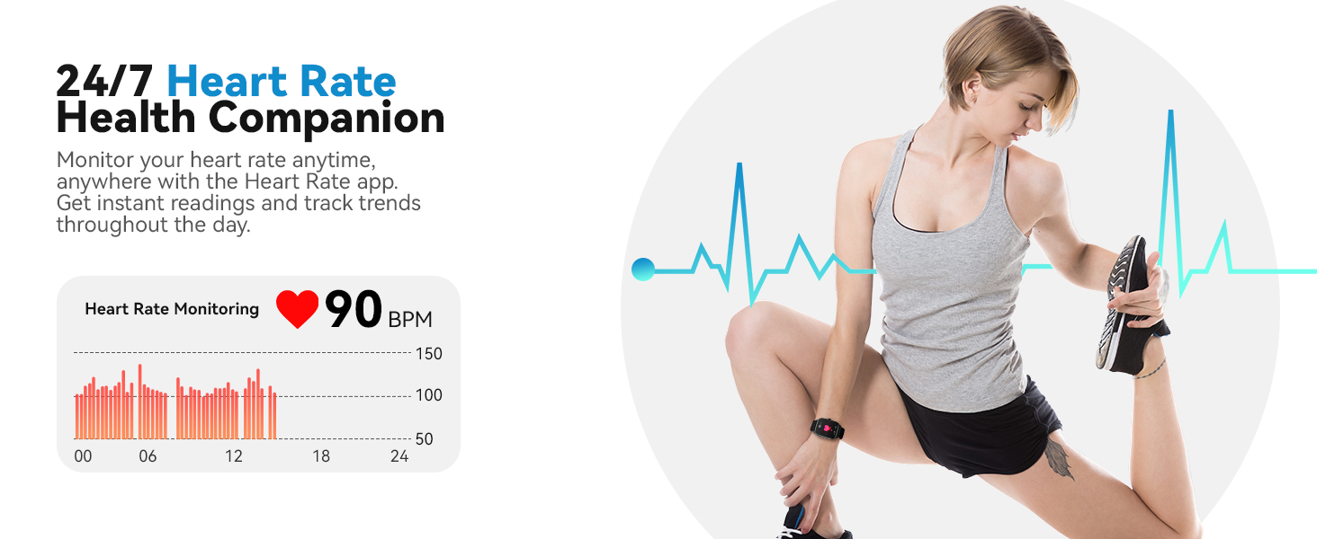 Heart rate smart watch
