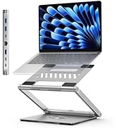 4URPC Laptop Docking Station Stand 4K@60Hz for MacBook Pro/Air M3/M4, Dell/HP/Surface/Lenovo/Chro...