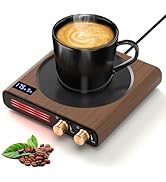 Mug Warmer, CEROBEAR 50W Coffee Cup Warmer for Desk with 9 Tempreture Settings, 1-9Hrs Auto Shut ...