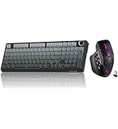 SOLAKAKA KI99 Pro and SM809 Pro,Wireless Keyboard and Mouse Combo for Gaming