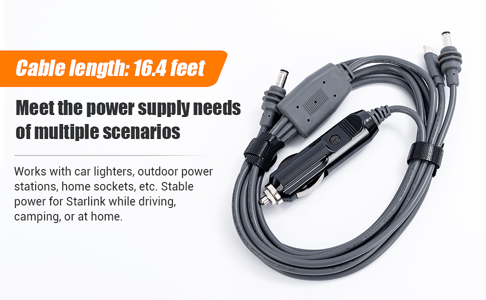 16.4FT/5M 6.5FT/2M-3 in 1 Starlink Mini