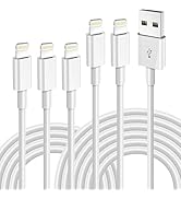 iPhone Charger Fast Charging [Apple MFi Certified] 5pack 6/6/6/10/10FT Long Lightning Cable High ...