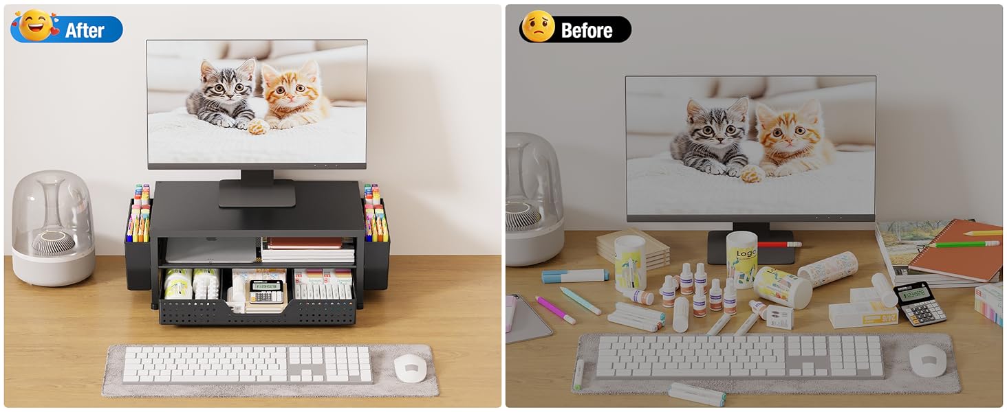 monitor stand for desk organizers and accessories computer stand riser office organization desktop