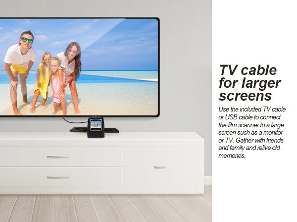 TV cable for larger screens