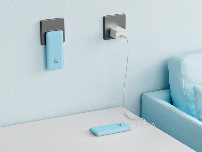 portable charger with wall plug