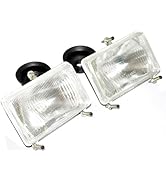 TAURISH Headlight Headlamp Set Rectangular 'Massey Ferguson' 4225 4245 4255 4260 4265+