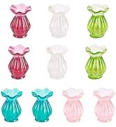Magibeads 10Pcs Resin Mini Vase Plants Flower Pots Miniature Dollhouse Accessories Furniture Orna...