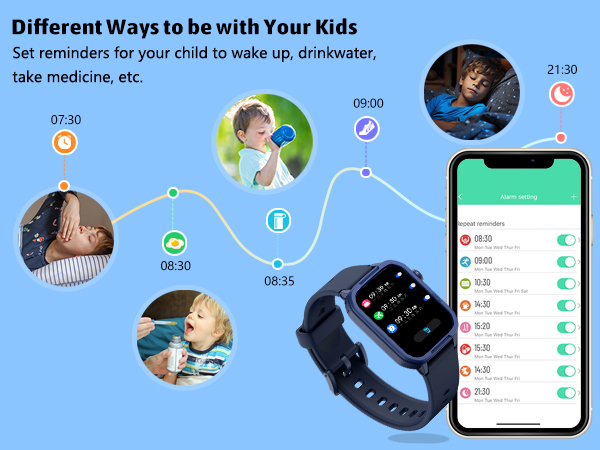kids watch with reminders 