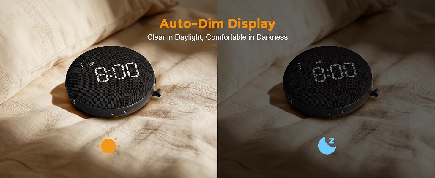 dimmable alarm clock alarm clock loud heavy sleeper travel alarm clock for heavy sleepers alarm