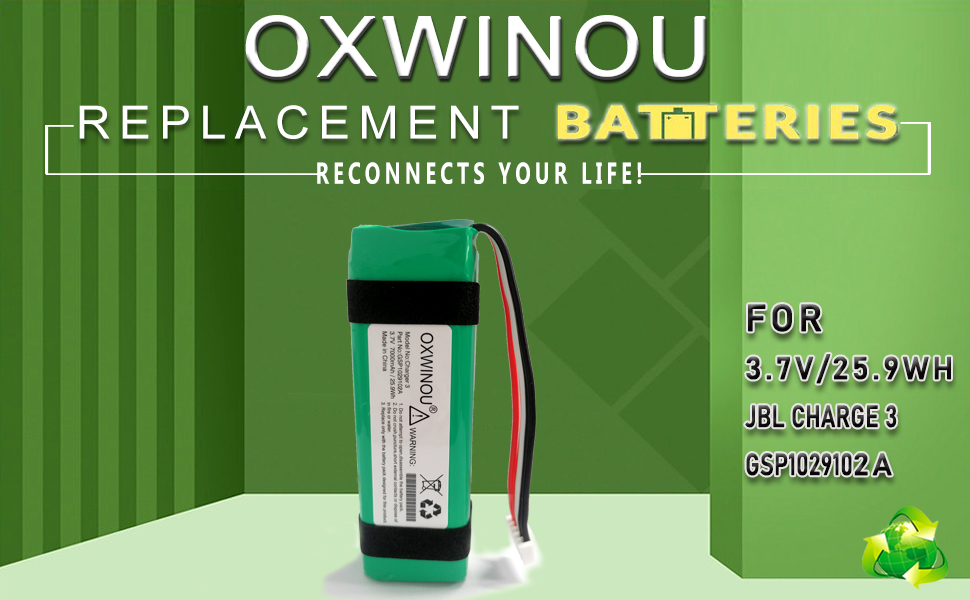 for JBL Charge 3 Battery GSP1029102A 7000mAh Replacement Charge3 3.7V 1-Pack