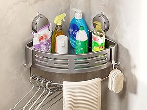 shower shelf suction