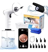Ear Wax Removal Kit - Ear Cleaner with Camera and Light, Electric Ear Irrigation Kit with 4 Press...