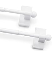 Deconovo Magnetic Curtain Rods for Doors 16-28 Inch No Driling Adjustable | Magnetic Curtain Rods...