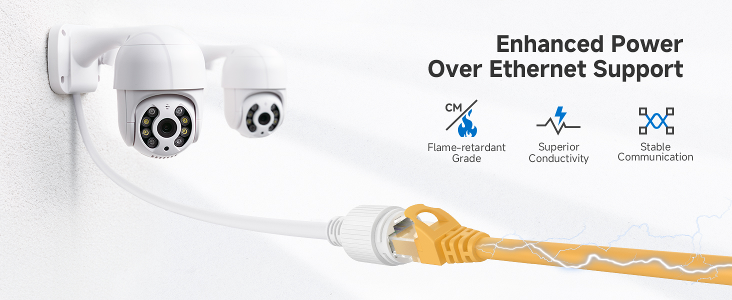 Cat 6 ethernet cable with 24 AWG copper wire for high-speed connectivity