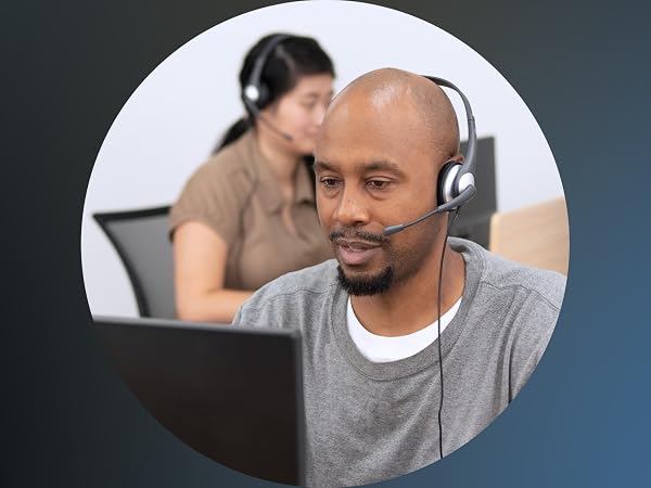 durable headset, every day headset, 6-foot cable headset, professional headset, education headset