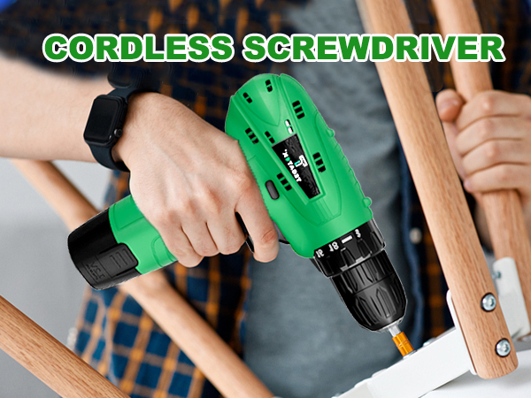 12V Power Drill Set with Battery and Charger