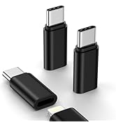 3 Pack Lightning to USB C Adapter for iPhone 16e/16 Pro/16 Pro Max/16 Plus/16/15,USB Type C to Li...