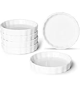 ONTUBE 5.5 oz Ramekins -Porcelain Round Ramekins for Creme Brulee Dishes,Dipping Sauces,Baking Pu...