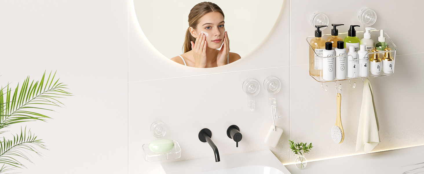 LUXEAR Shower Caddy Suction Cup