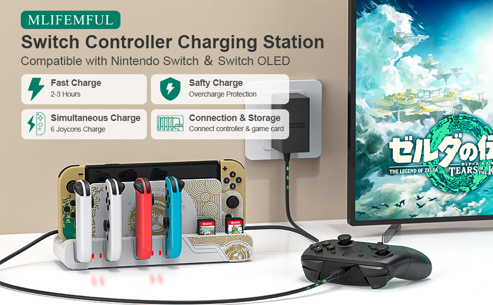 nintendo switch charger dock