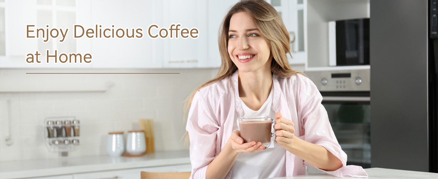 Enjoy barista quality coffee at home