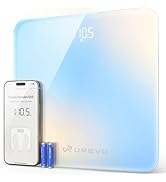 UREVO Smart Scale for Body Weight, Highly Accurate Digital Bathroom Body Scale, Bathroom Scale wi...