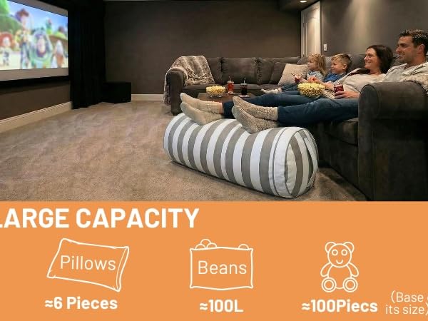 stuffy bean bag storage