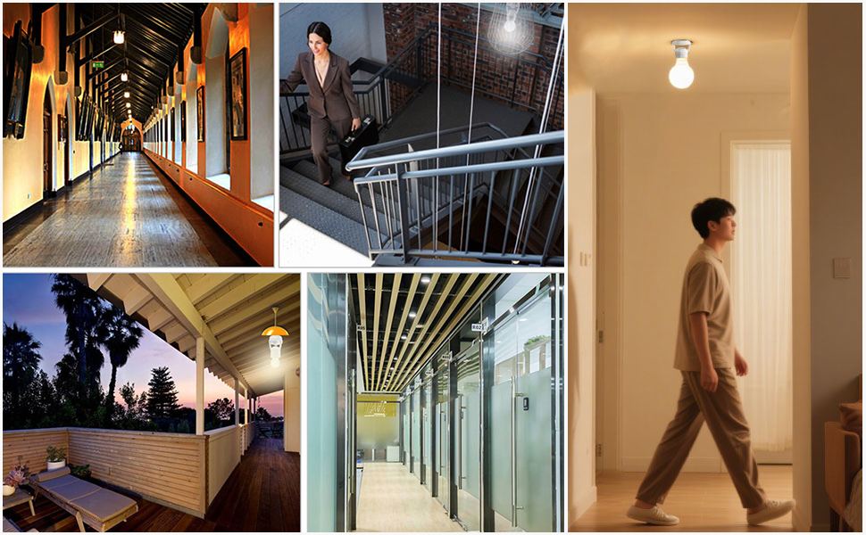 Human body induction lamp holder is suitable for various places,such as stairs,corridors,warehouses