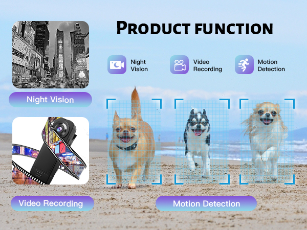 Viewing at dark , loop video recording and motion detection good video recorder