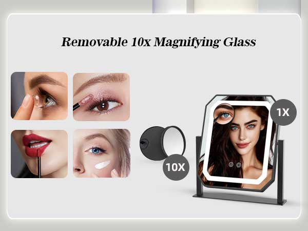lighted makeup mirror