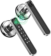 HEI LIANG Minimalist Smart Door Lever,4-in-1 Biometric Fingerprint Door Lock,Keyless Entry Handle...