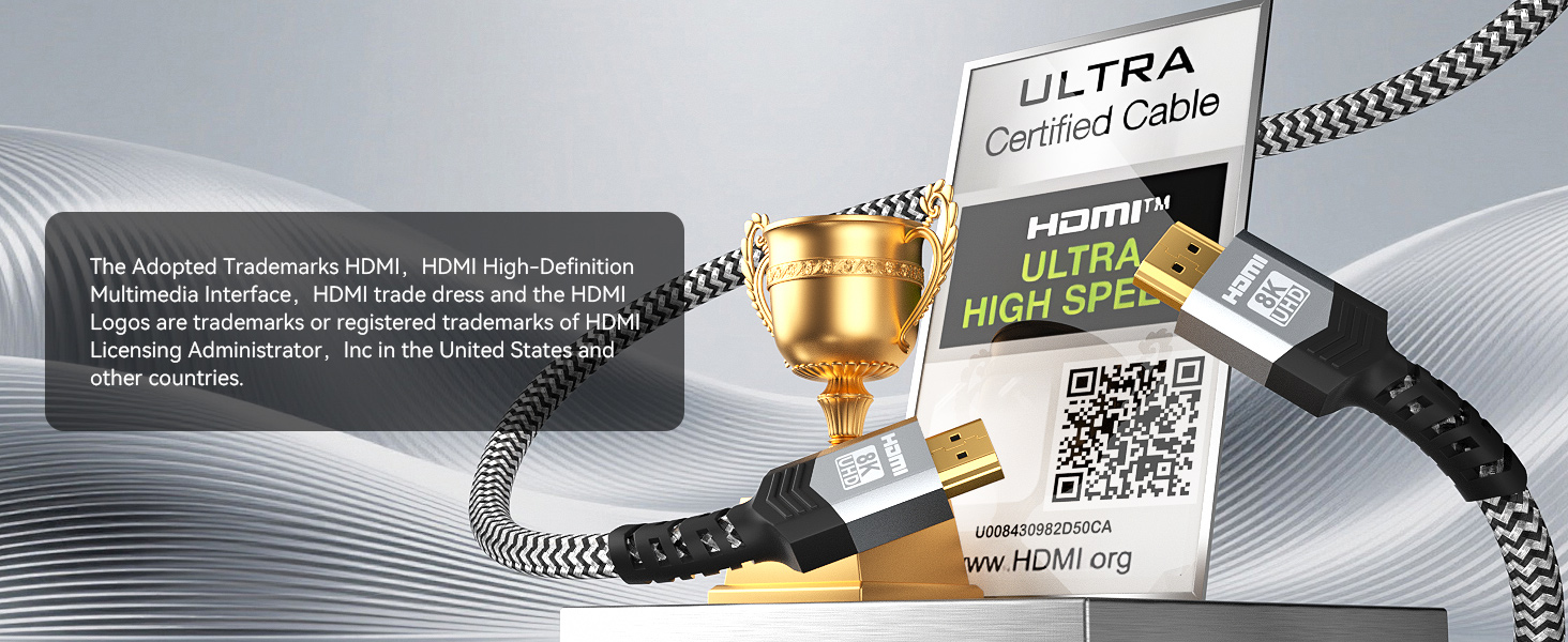 hdmi 2.1 certified high quality