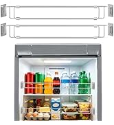 2 Packs RV Refrigerator Tension Rods - 13.8-25.6in Adjustable Stainless Steel Camper Fridge Bars ...