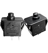 2 Pcs 2Pin Plunger Type Power Wheel Foot Pedal Switch Accelerator Foot Pedal for Kids Ride on Car...