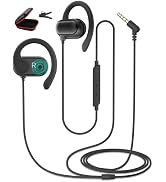 AHFYCIH 5FT Open Ear 3.5MM Headphones Over Ear Wired Earbuds | for Chromebook Laptop PC,Corded He...