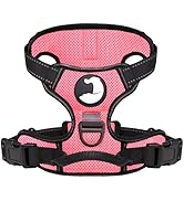 Taglory Reflective Mesh Dog Harness, Soft Breathable Padded No-Choke No Pull Pet Vest with Easy C...