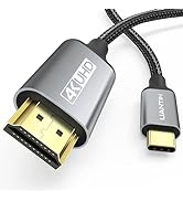 UANTIN USB C to HDMI Cable 3Ft | 4K High-Speed USB 3.1 Type-C to HDMI 2.0 Cord [Thunderbolt 3/4 C...