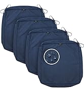 SUNROX FadeShield Outdoor Cushion Covers Replacement 24x24x4 Inch, Set of 4, Water-, Stain-, UV F...