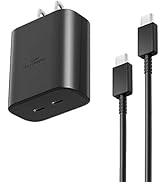 45W Dual Port Wall Charger Samsung USB C Charger Adapter,Type C Surper Fast Charging Block for Sa...
