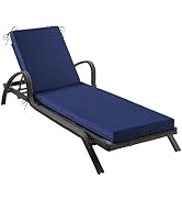 IPYNBAP Chaise Lounge Cushions Outdoor, Waterproof Lounge Chair Cushion, 72x21x3 Inch Outdoor Cha...