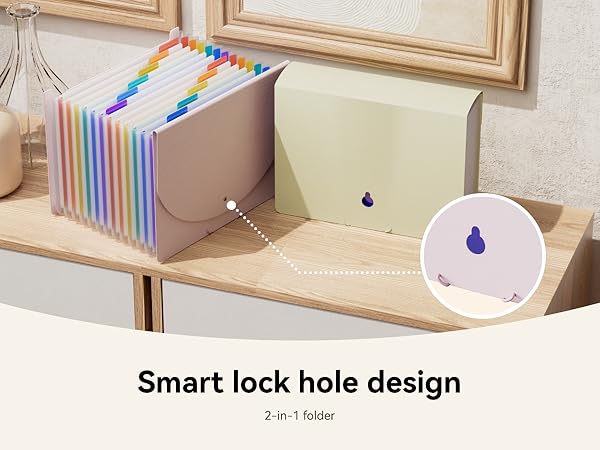 ABC life 12 Pockets Accordion File Organizer Expanding File Folders