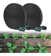Soaker Hose 100FT for Garden Beds - 3/4" Heavy Duty Double Layer Drip Irrigation Hose, Save 85% W...