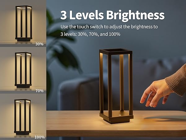 3 way dimmable; 2700k warm light for bedroom, living room; outdoor lamps for patio waterproof