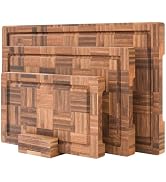 Fibogollo Bamboo Cutting Boards for Kitchen,Kitchen Cutting Board,Wooden Chopping Boards with Jui...
