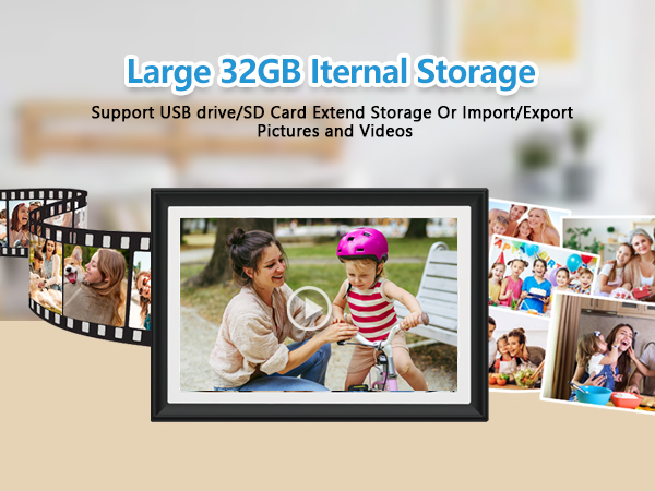 FRAMEO 10.1 Inch Smart WiFi Digital Photo Frame Digital Picture Frame