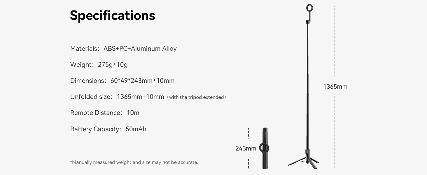 ULANZI 54'' Magnetic Selfie Stick Tripod Pro, All-in-One Phone Tripod w Magnetic Phone Holder